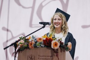Anna Syvkova, salutatorian