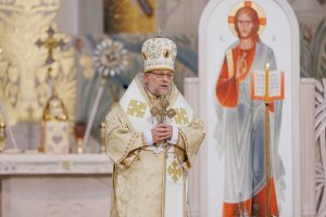 Bishop Hlib Lonchyna during Divine Liturgy